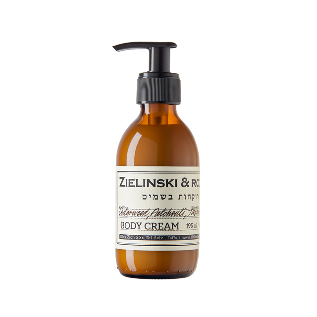 Body cream Cedarwood, Patchouli, Jasmine (195 ml)