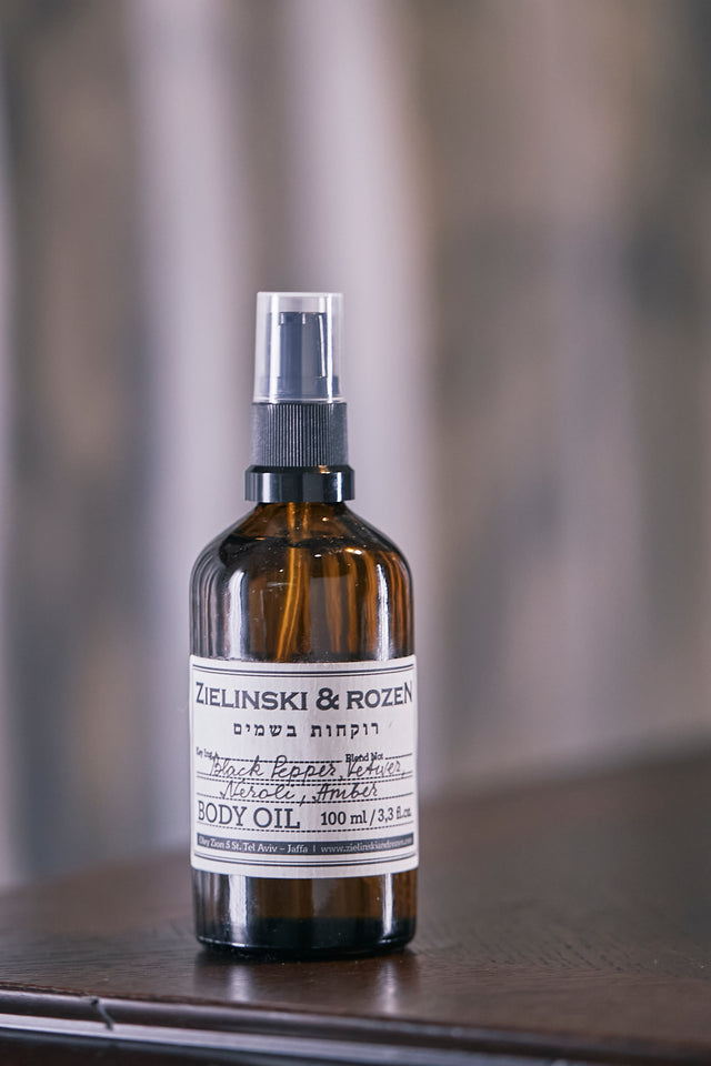 Body oil Black Pepper, Vetiver, Neroli, Amber (100 ml)