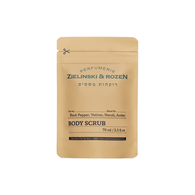 Body scrub Black Pepper, Vetiver, Neroli, Amber (70 ml)
