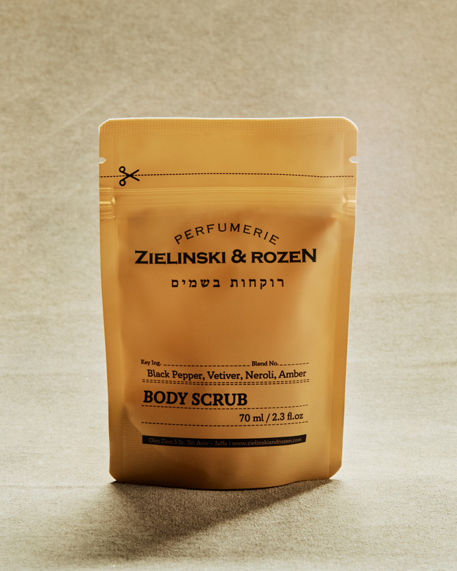 Body scrub Black Pepper, Vetiver, Neroli, Amber (70 ml)