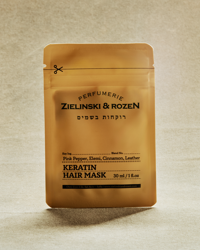 Keratin mask Pink Pepper, Elemi, Cinnamon, Leather (30 ml)
