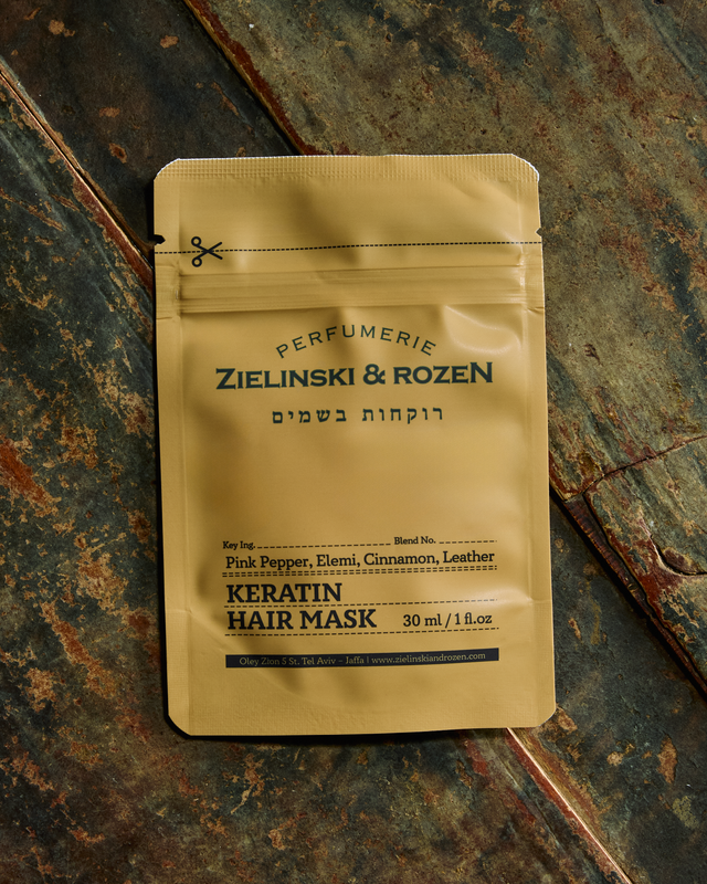 Keratin mask Pink Pepper, Elemi, Cinnamon, Leather (30 ml)