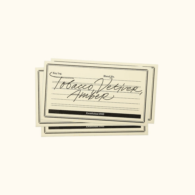 Tobacco, Vetiver, Amber