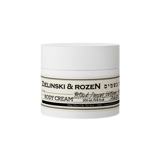Body cream Black Pepper, Vetiver, Neroli, Amber (200 ml)