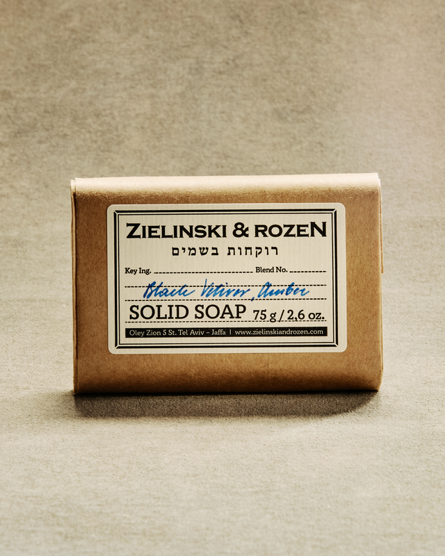 Solid soap Black Vetiver, Amber (75 g)